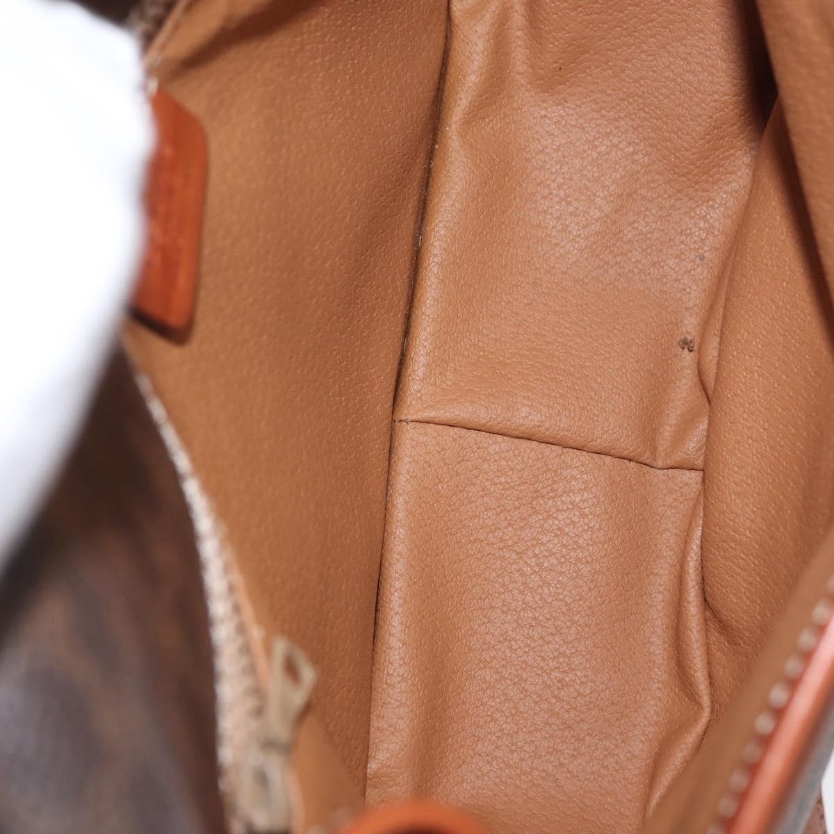 Celine Macadam Shoulder Canvas Brown Canvas Crossbody Bag Bag (Pre-Owned)