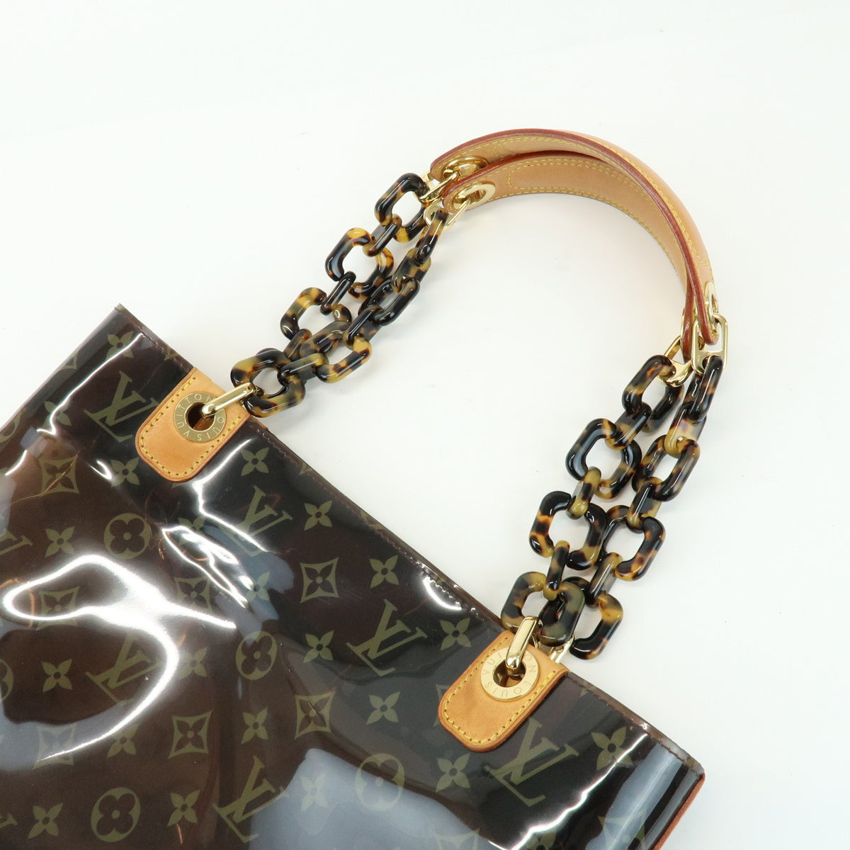 Louis Vuitton Sac Ambre Monogram Vinyl Brown Plastic Handbag (Pre-Owned)