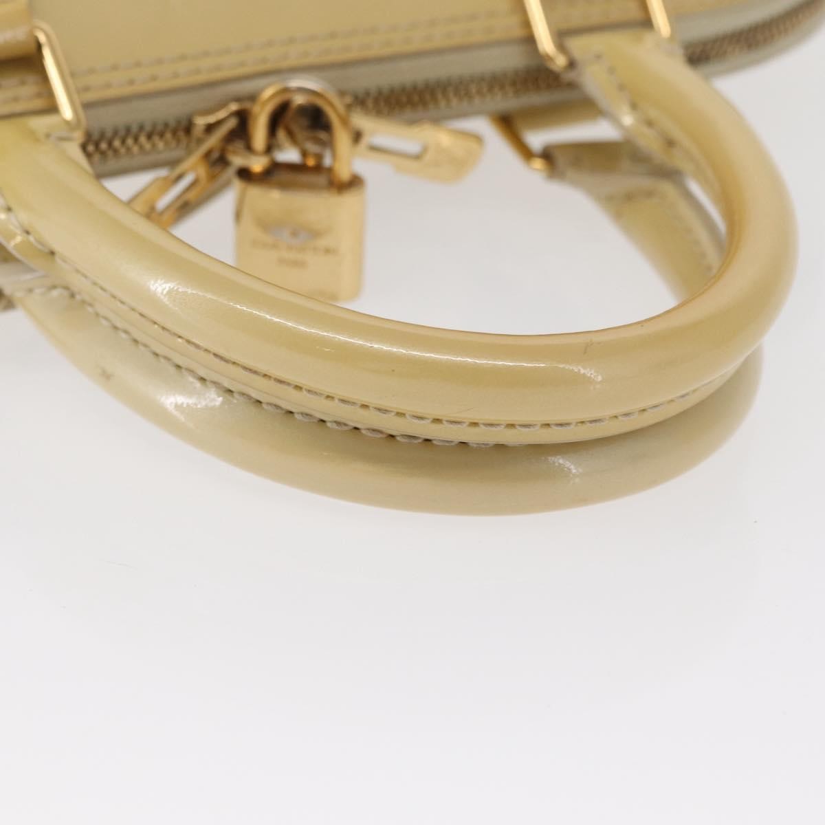 Louis Vuitton Alma Patent Leather Beige Patent_Leather Handbag (Pre-Owned)