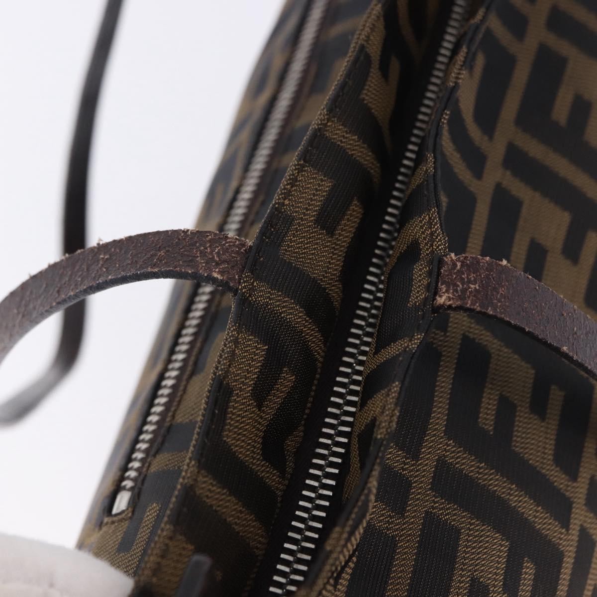 Fendi Zucca Canvas Brown Canvas Tote Bag Bag (Pre-Owned)