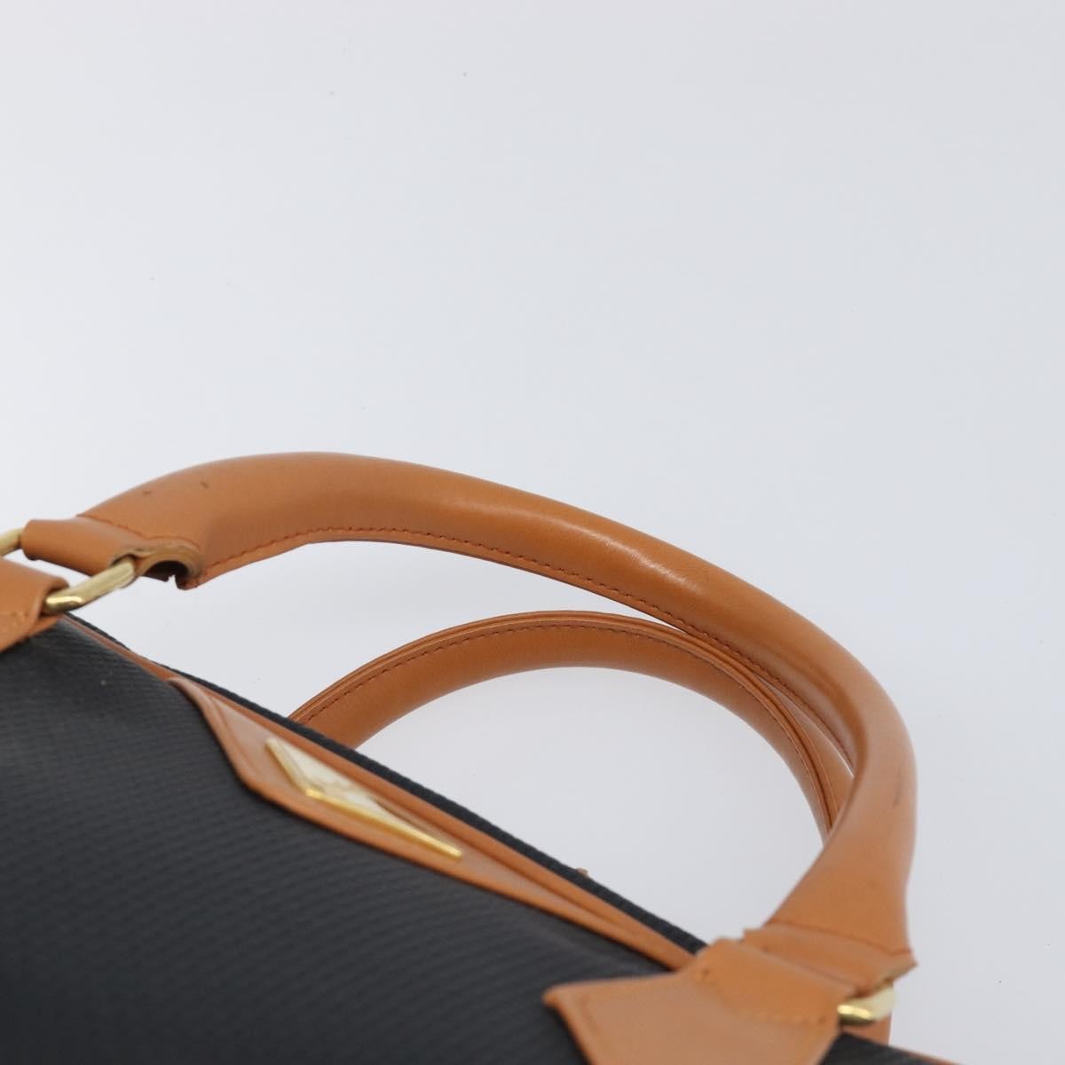 Saint Laurent Boston Bag Canvas Black Canvas Handbag (Pre-Owned)