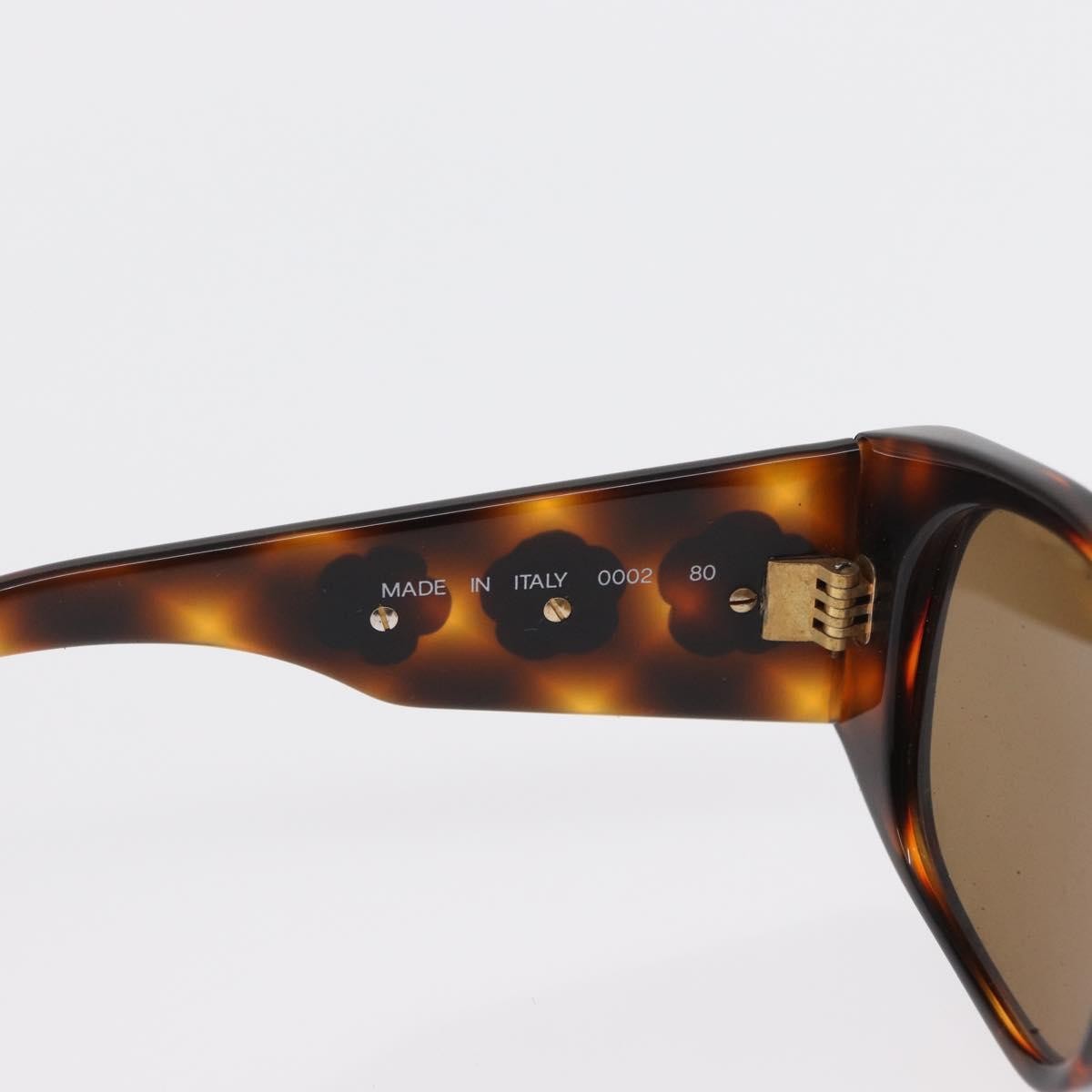 Chanel Camélia Plastic Brown Plastic Sunglasse Accessory (Pre-Owned)