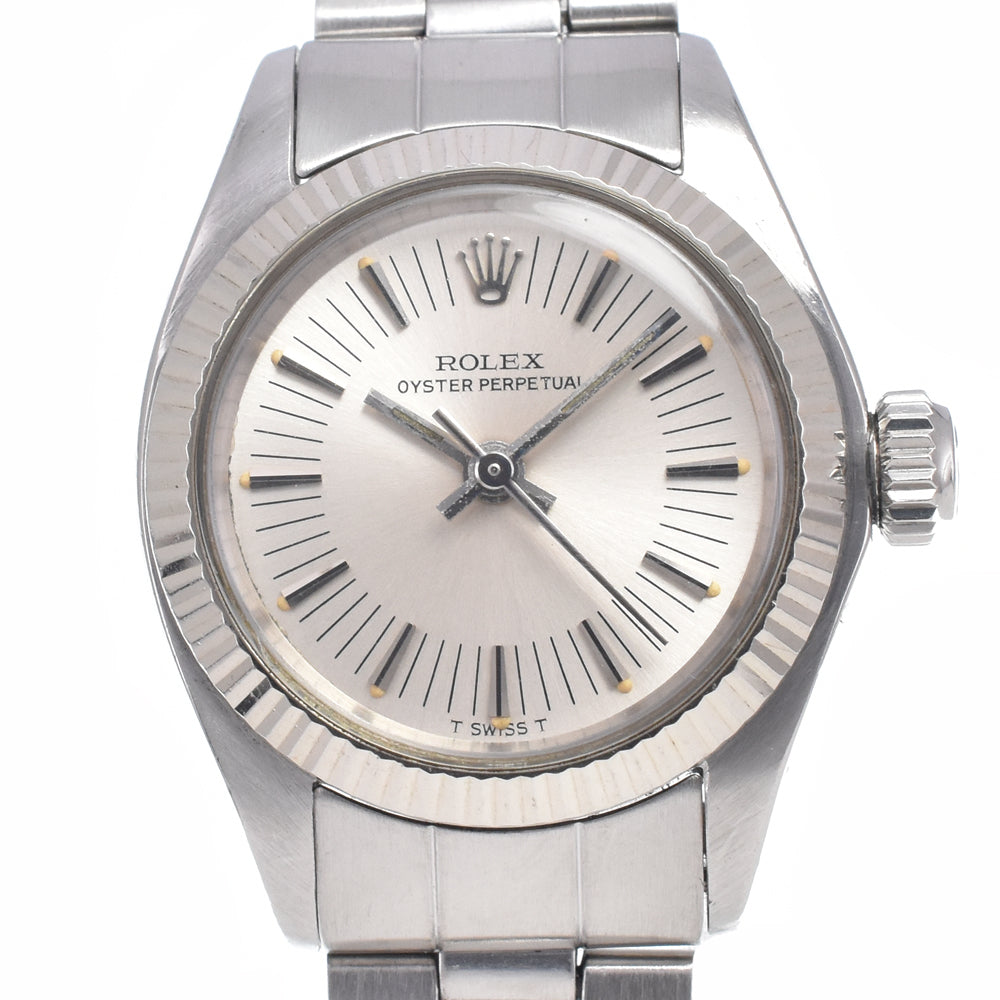 Rolex Oyster Perpetual Automatic Stainless Steel And White Gold Watch (Pre-Owned)