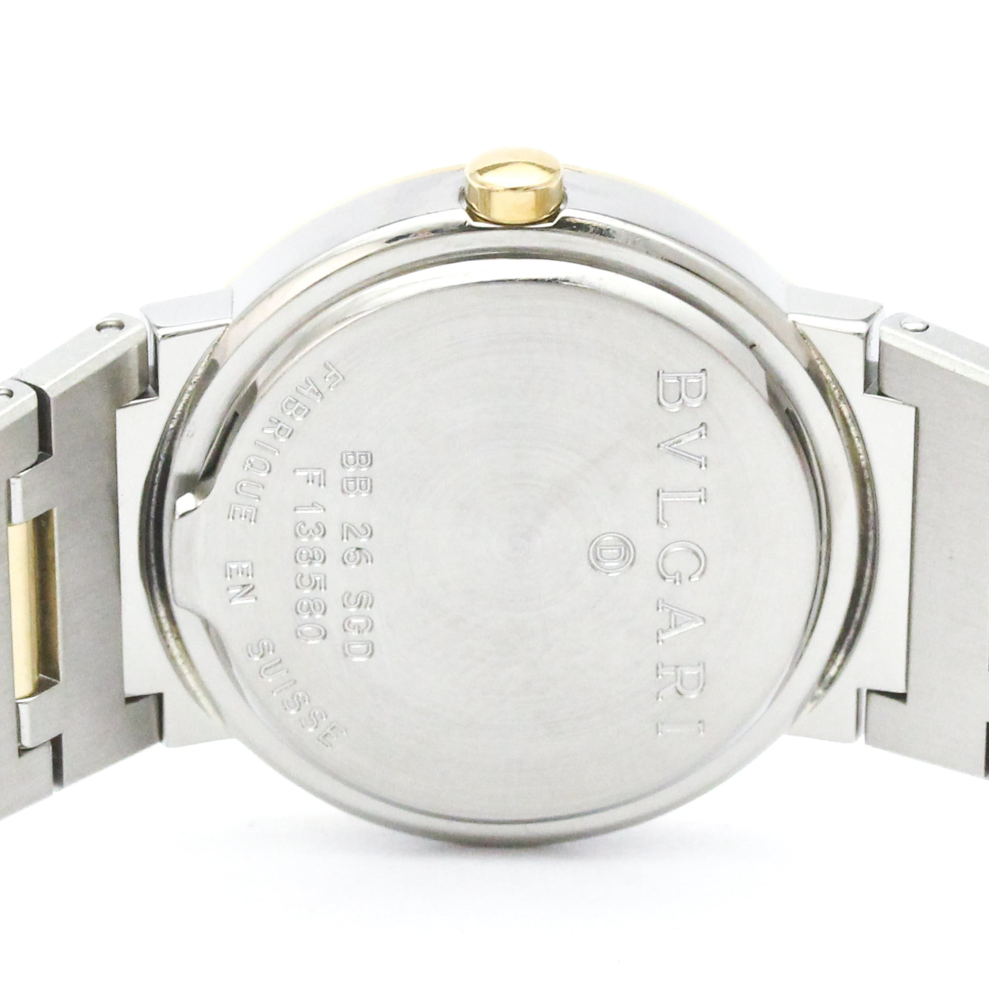 Bvlgari Bvlgari Quartz Stainless Steel And Yellow Gold Watch (Pre-Owned)