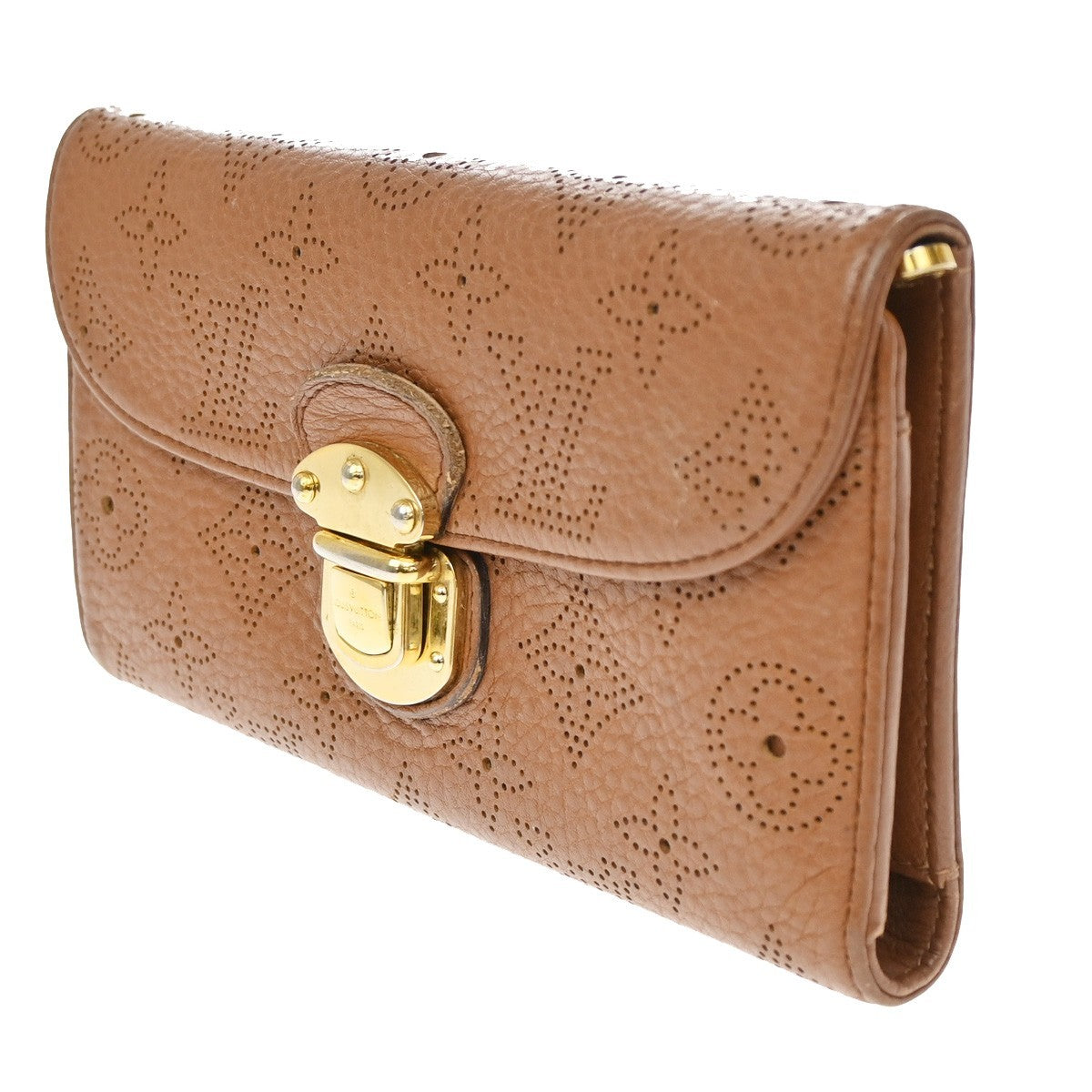 Louis Vuitton Amelia Mahina Leather Brown Leather Wallets Accessory (Pre-Owned)