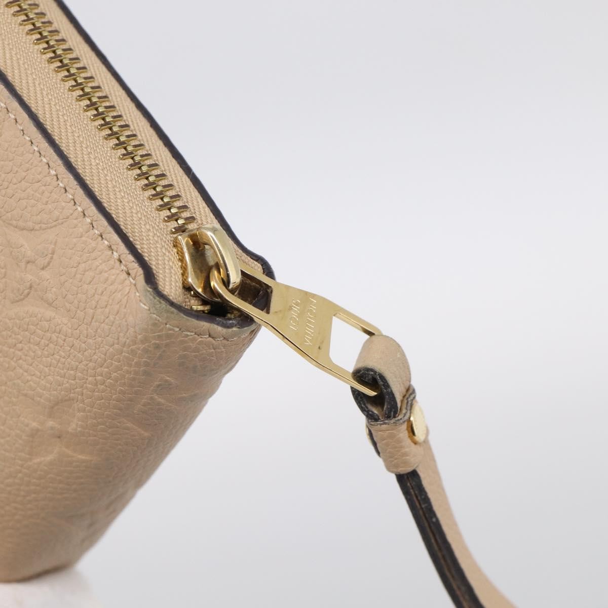 Louis Vuitton Zippy Monogram Empreinte Leather Beige Leather Wallets Accessory (Pre-Owned)
