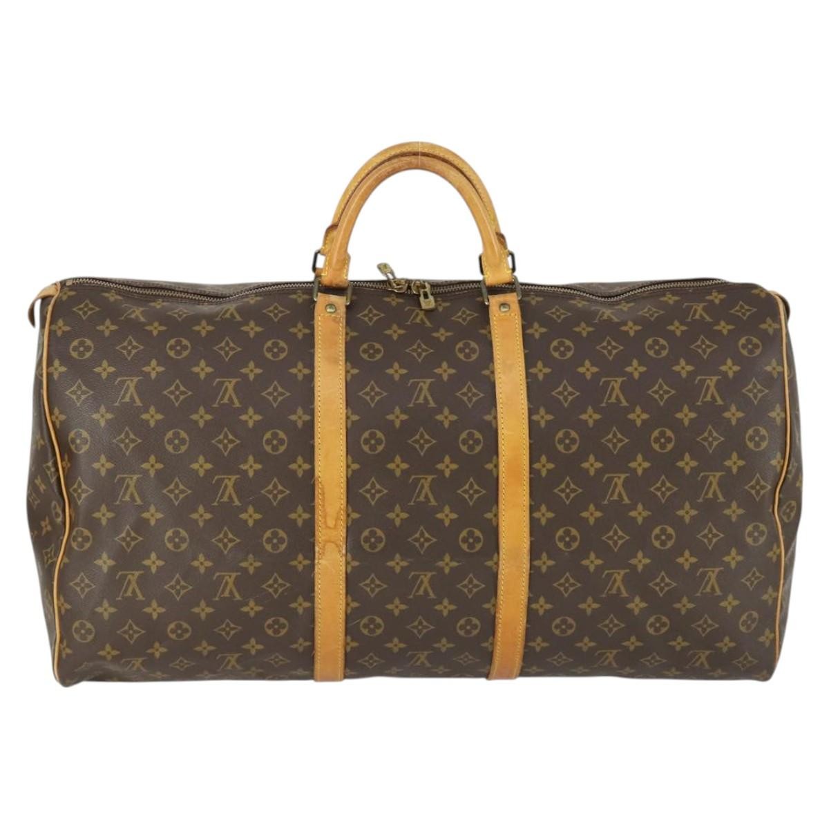 Louis Vuitton Keepall Monogram Canvas Brown Canvas Travel Bag Bag (Pre-Owned)