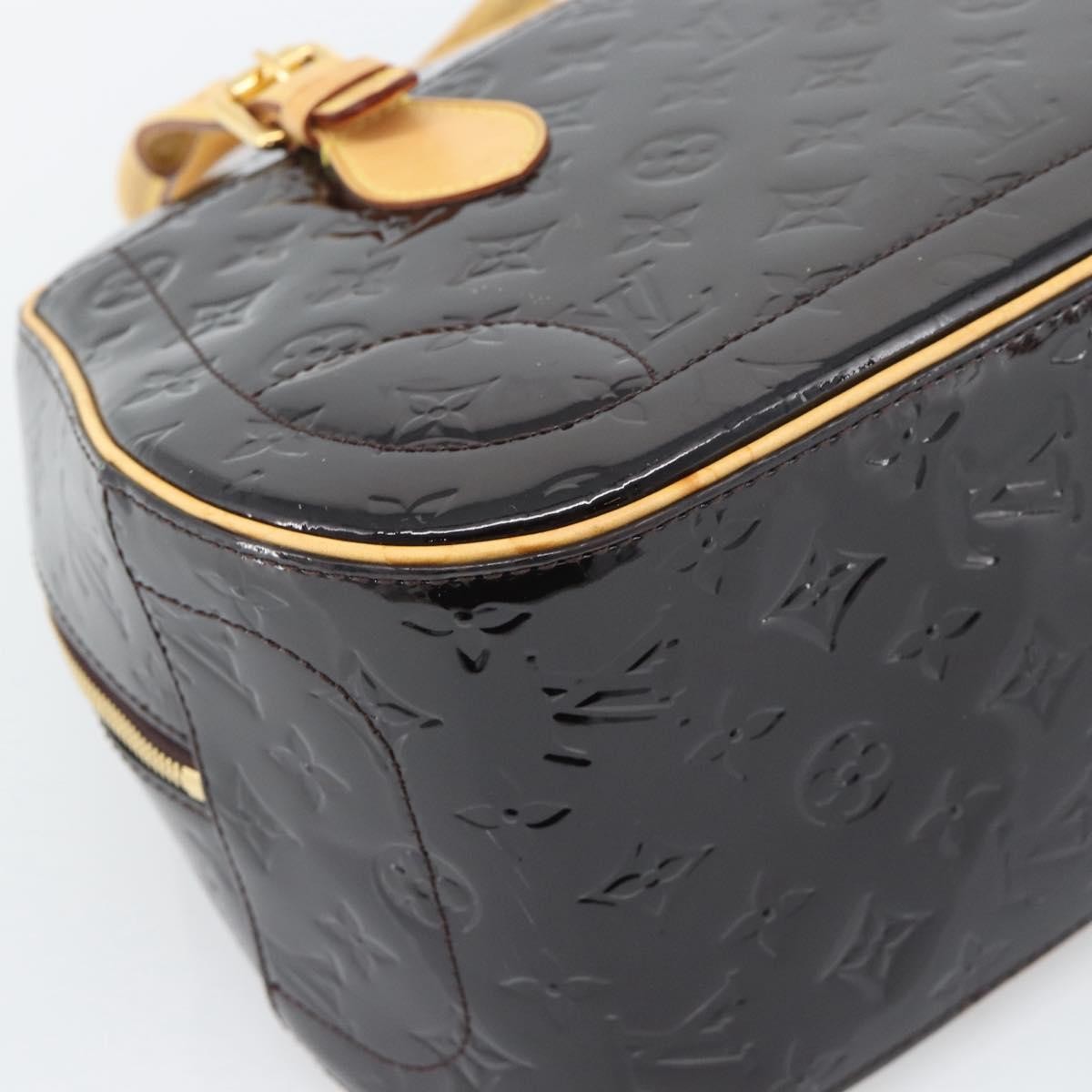 Louis Vuitton Summit Drive Monogram Vernis Black Patent_Leather Handbag (Pre-Owned)
