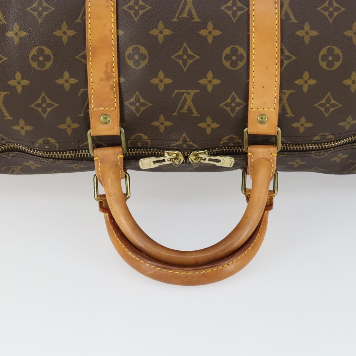 Louis Vuitton Keepall Monogram Canvas Brown Canvas Travel Bag Bag (Pre-Owned)