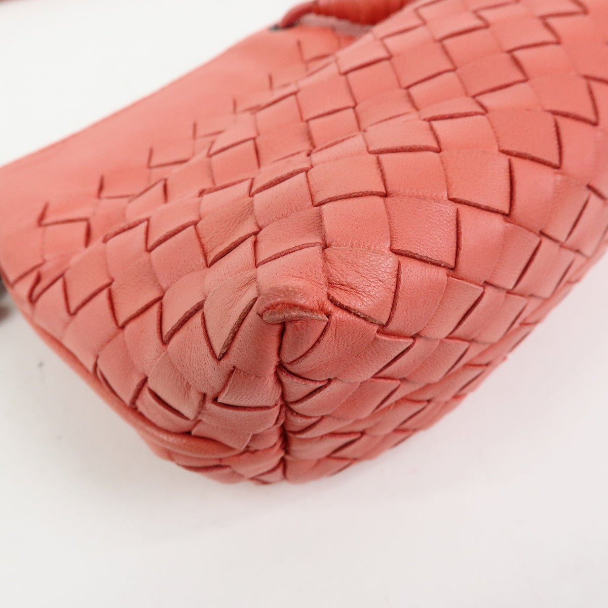 Bottega Veneta Shoulder Intrecciato Nappa Pink Leather Shoulder Bag Bag (Pre-Owned)