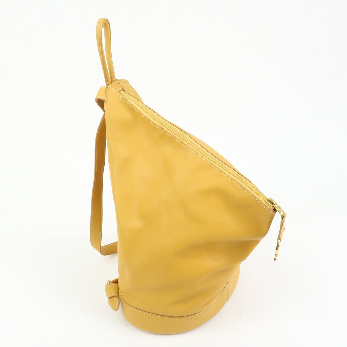 Loewe Anton Leather Yellow Leather Backpack Bag (Pre-Owned)