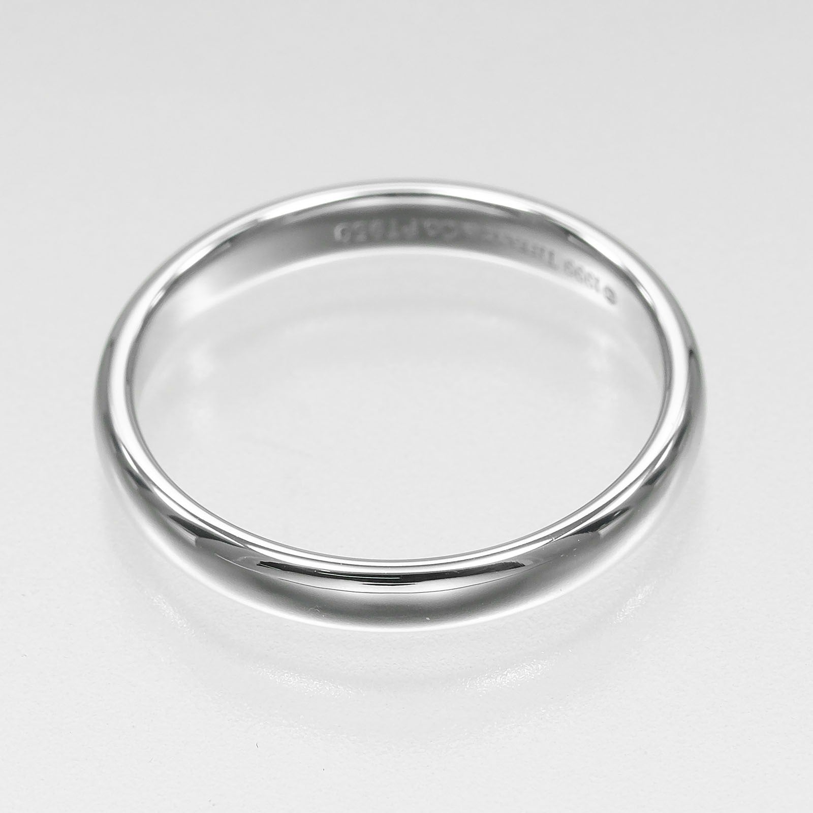 Tiffany & Co. Forever Band Platinum With Diamonds Silver Platinum Ring Jewelry (Pre-Owned)