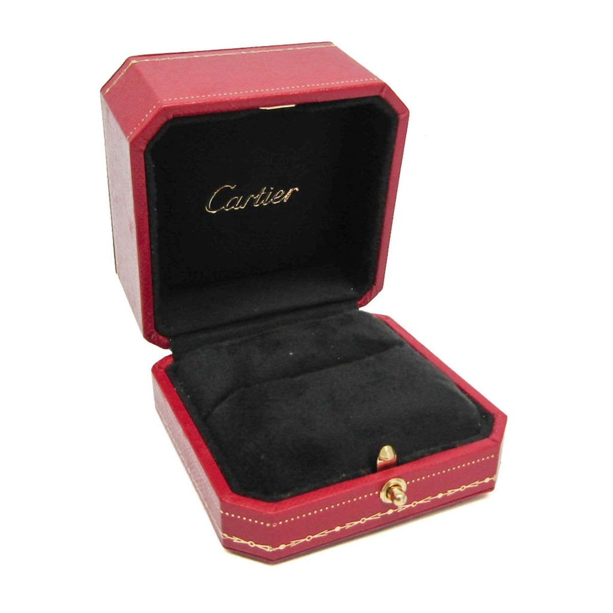 Cartier C De Cartier Happy Birthday Band 18K White Gold Silver White_Gold Ring Jewelry (Pre-Owned)