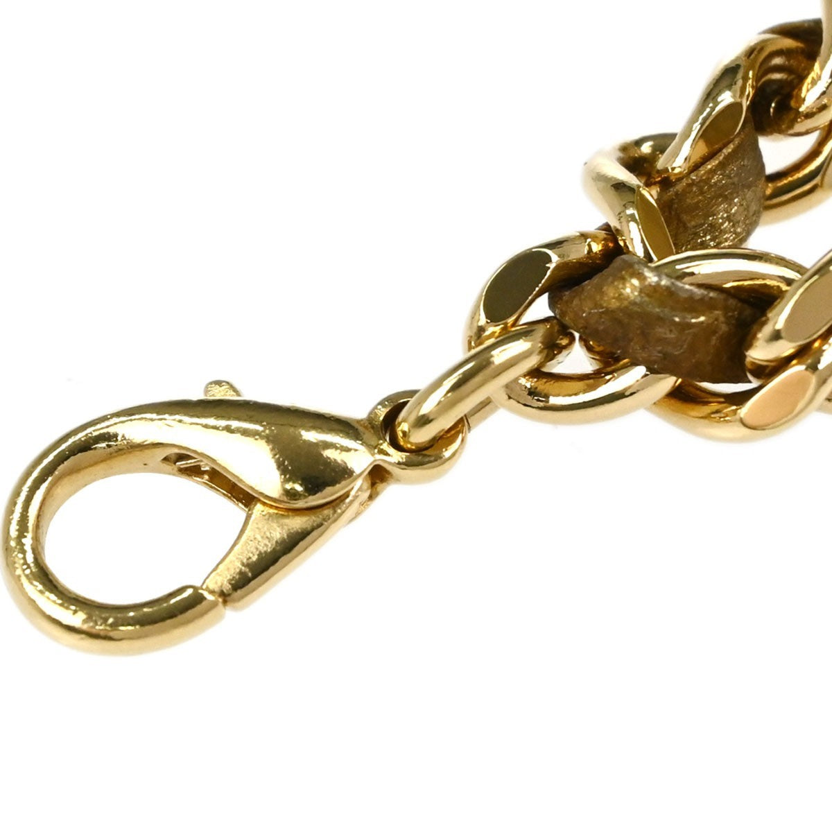Chanel Vintage Flap Bag Charm Quilted Lambskin Gold Leather Clutche & Pouche Bag (Pre-Owned)
