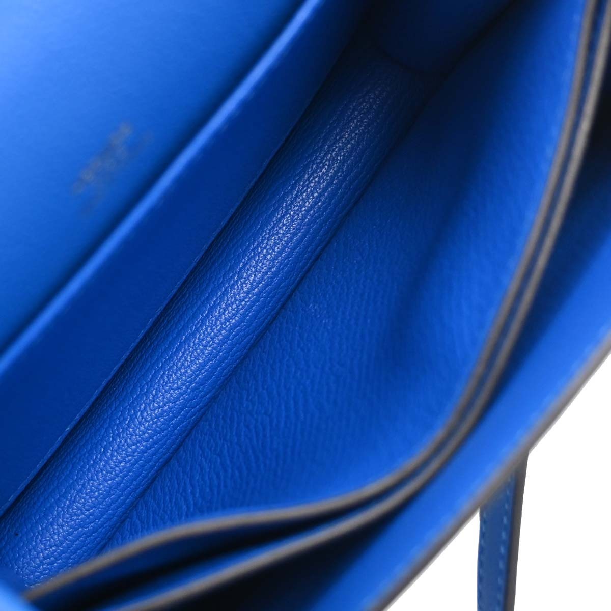 Hermes Roulis Evercolor Blue Leather Handbag (Pre-Owned)