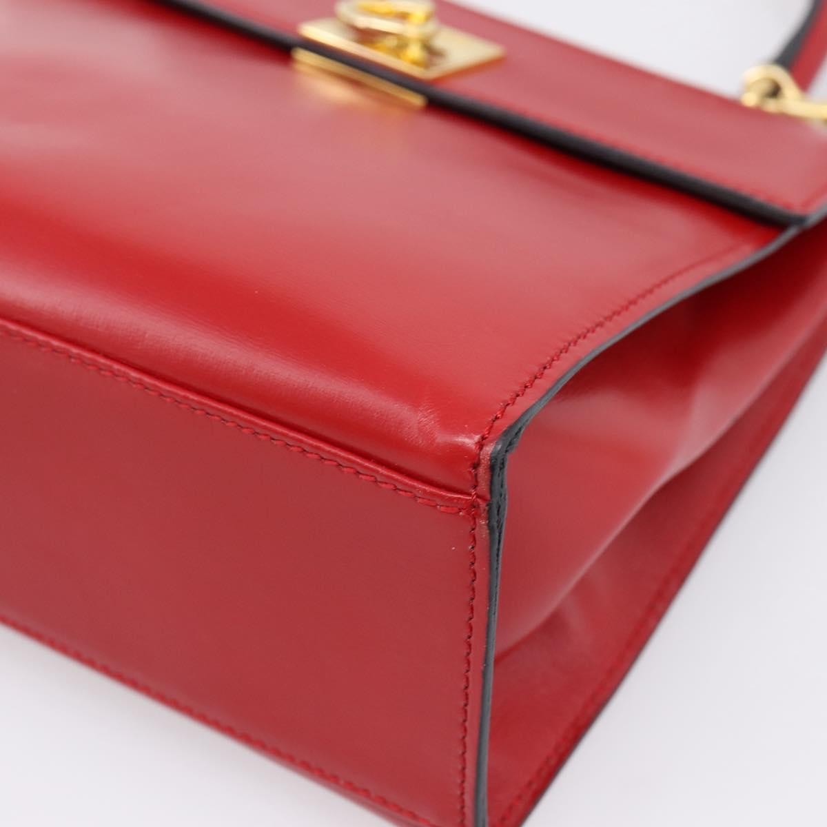 Celine Handbag Leather Red Leather Handbag (Pre-Owned)