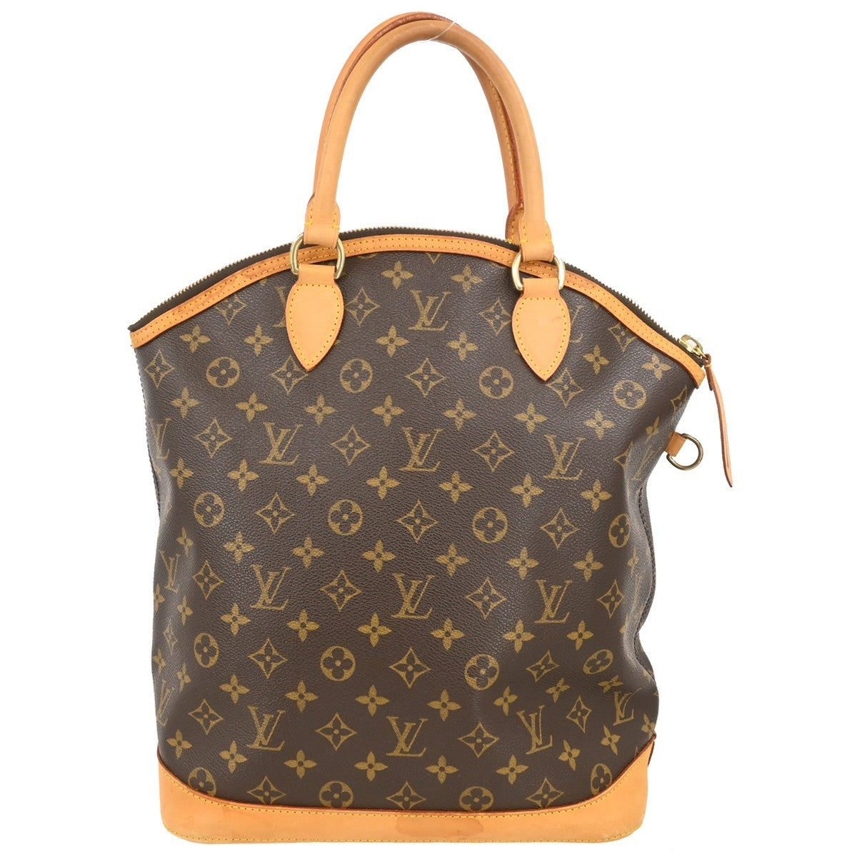 Louis Vuitton Lockit Monogram Brown Canvas Handbag (Pre-Owned)