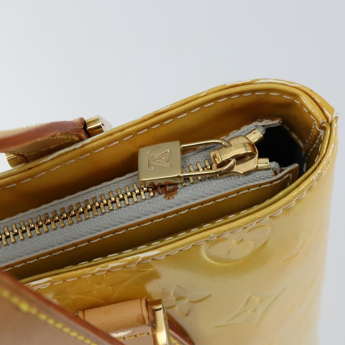 Louis Vuitton Houston Monogram Vernis Yellow Patent_Leather Tote Bag Bag (Pre-Owned)