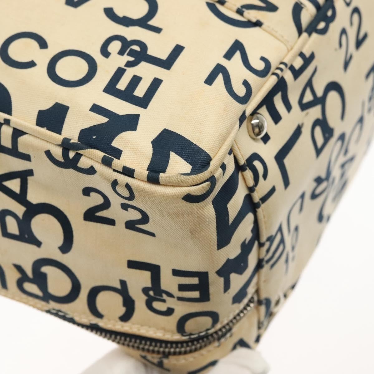 Chanel Cambon Canvas White Canvas Bag (Pre-Owned)