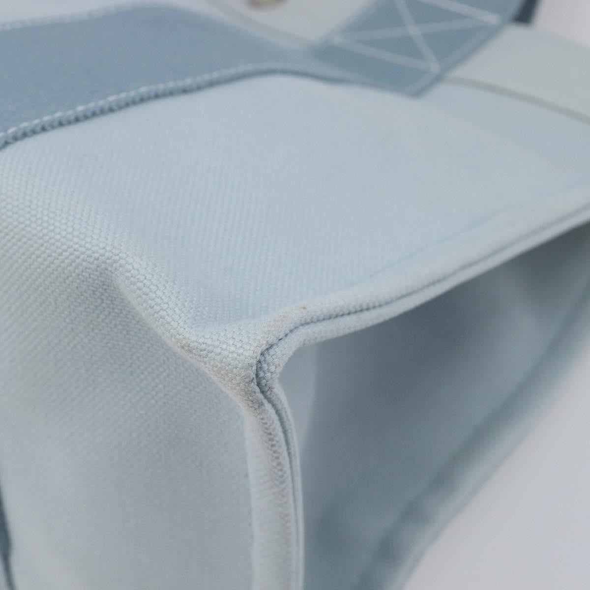 Hermes Bora Bora Toile Blue Canvas Tote Bag Bag (Pre-Owned)