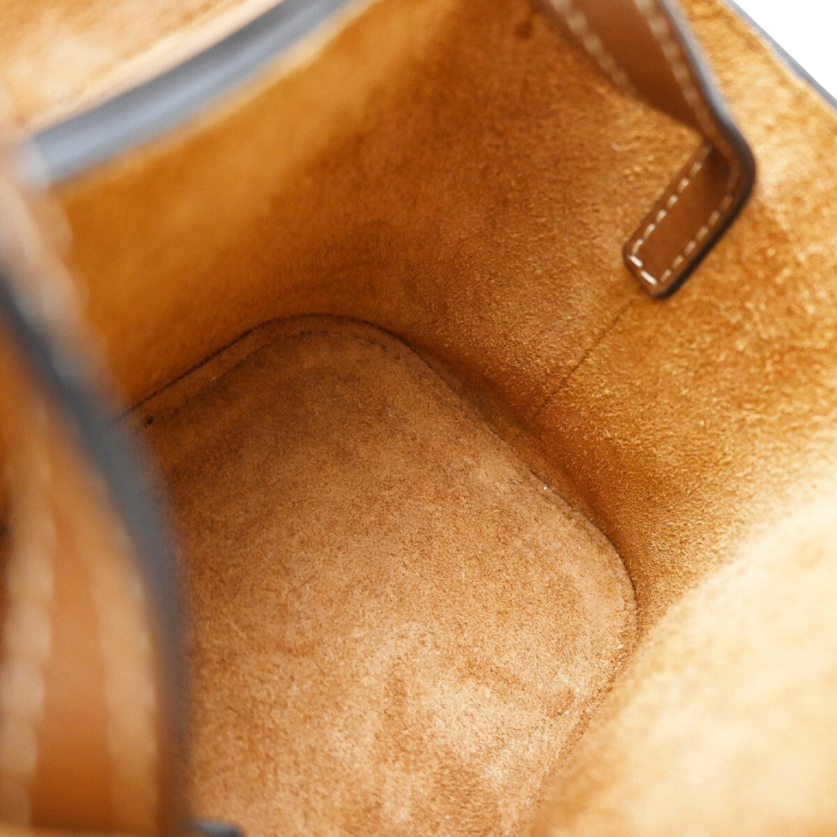 Celine Cuir Triomphe Box Leather Brown Leather Handbag (Pre-Owned)