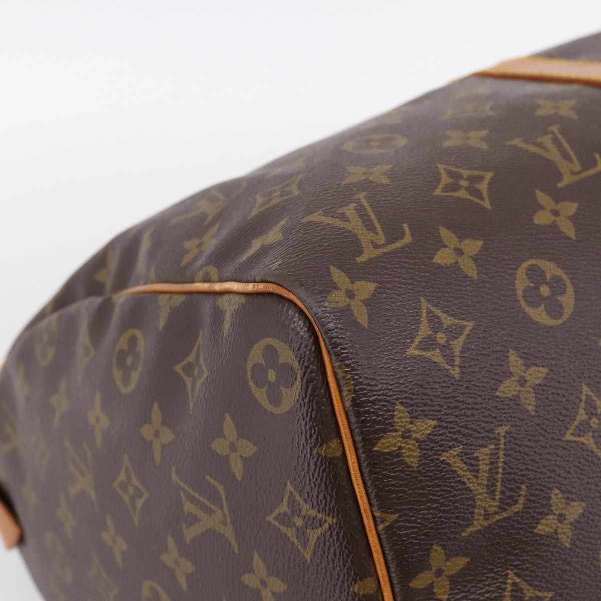 Louis Vuitton Keepall Bag Monogram Canvas Brown Canvas Travel Bag Bag (Pre-Owned)