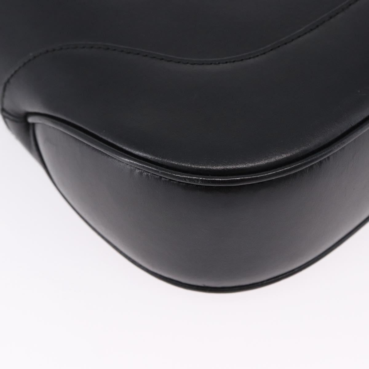 Gucci Jackie O Bouvier Hobo Leather Black Leather Shoulder Bag Bag (Pre-Owned)