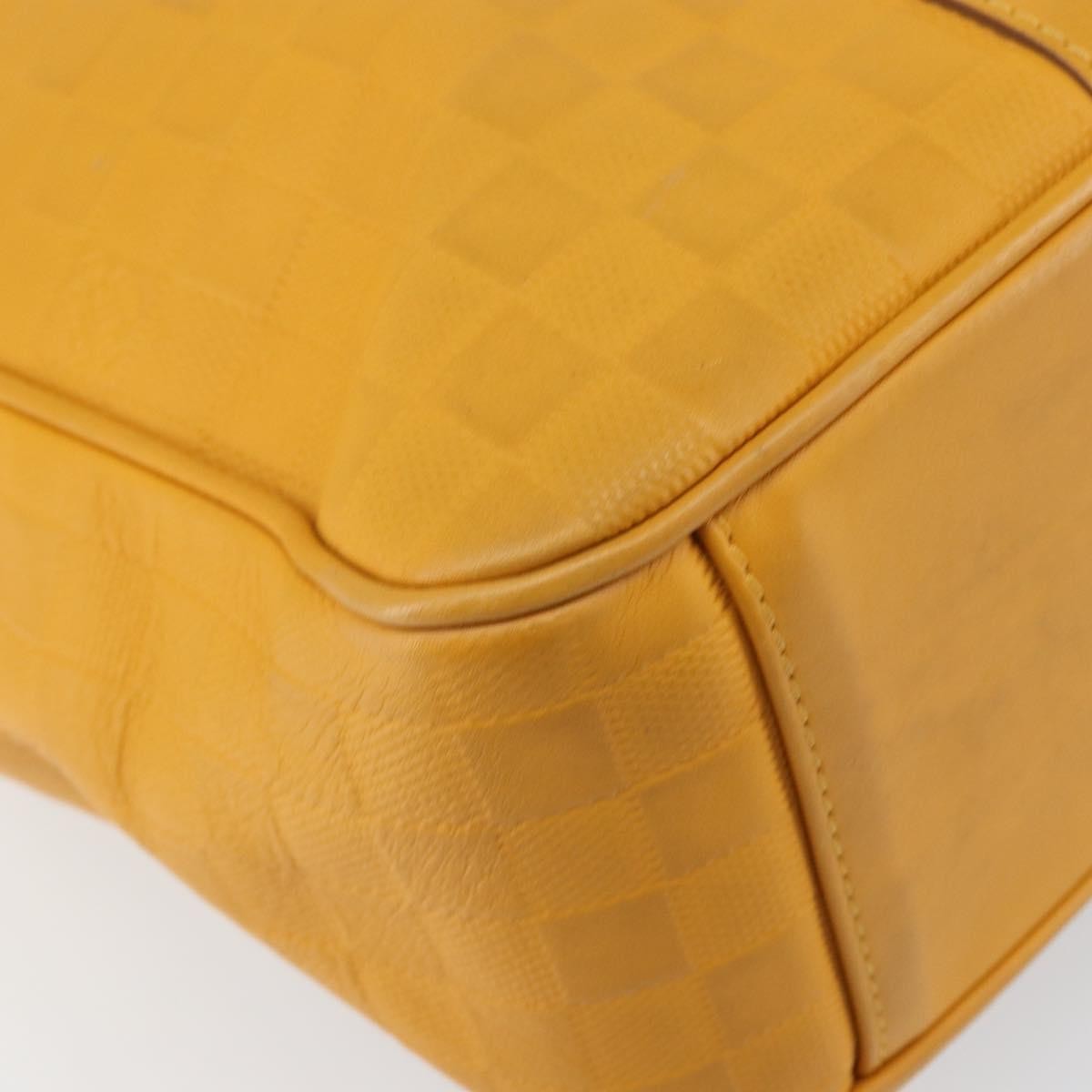 Louis Vuitton Tadao Damier Infini Leather Yellow Leather Handbag (Pre-Owned)