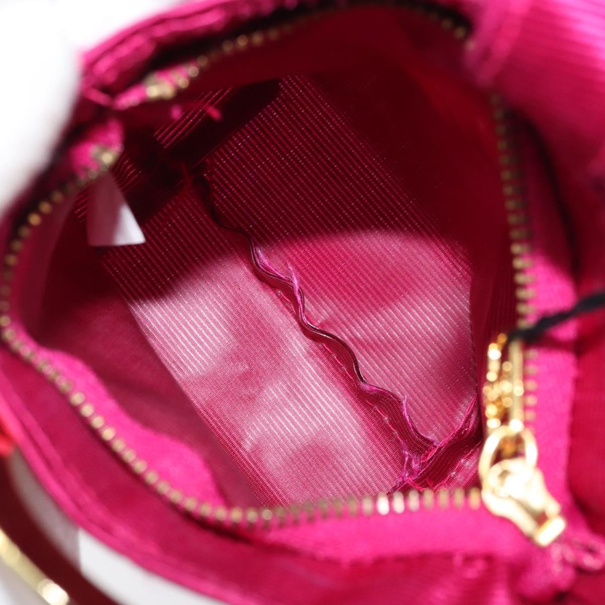 Celine Circle Logo Canvas Pink Canvas Clutche & Pouche Bag (Pre-Owned)