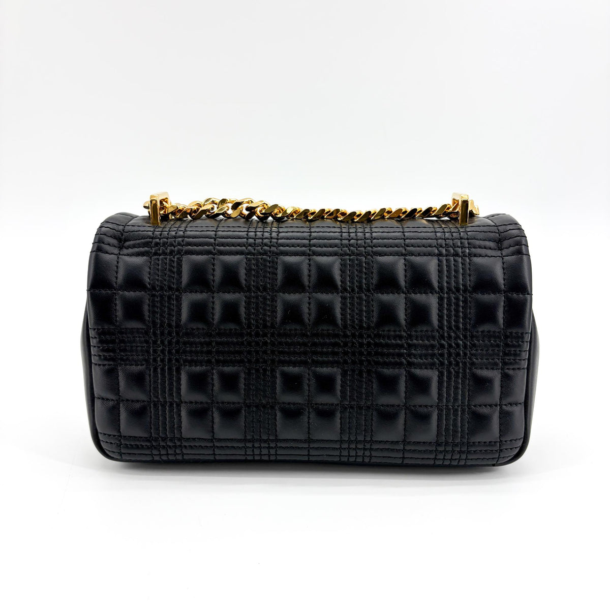 Burberry Lola Bum Quilted Lambskin Black Leather Handbag (Pre-Owned)