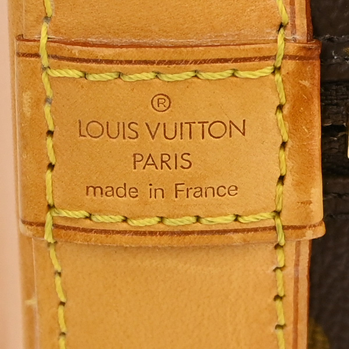 Louis Vuitton Alma Handbag Monogram Canvas Brown Canvas Handbag (Pre-Owned)