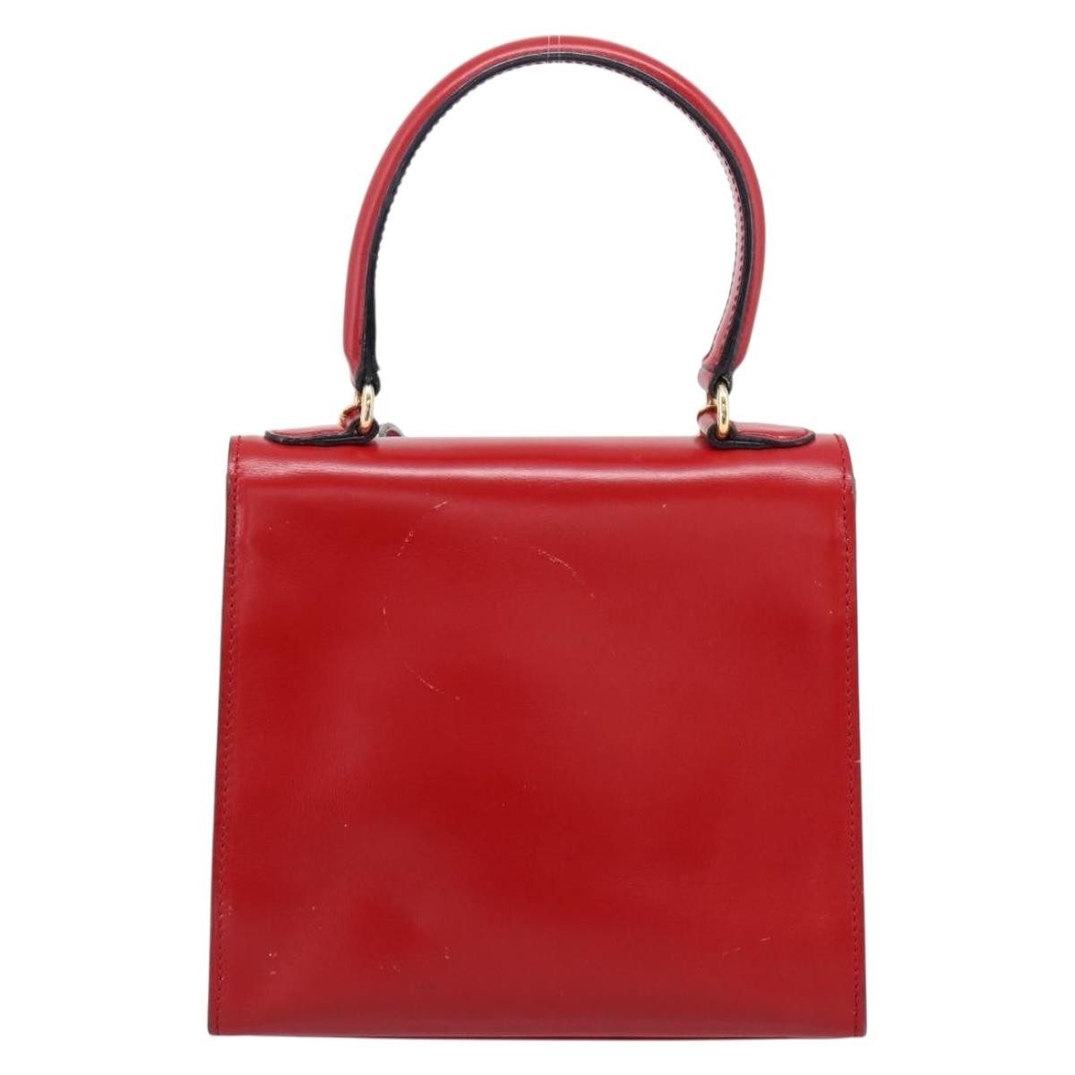 Celine Handbag Leather Red Leather Handbag (Pre-Owned)