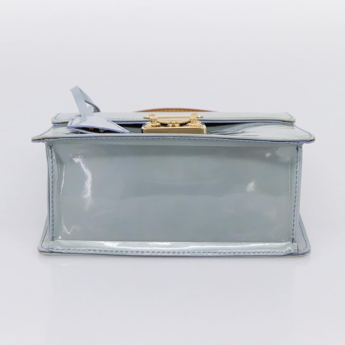 Louis Vuitton Spring Street Nm Patent Leather Blue Patent_Leather Handbag (Pre-Owned)