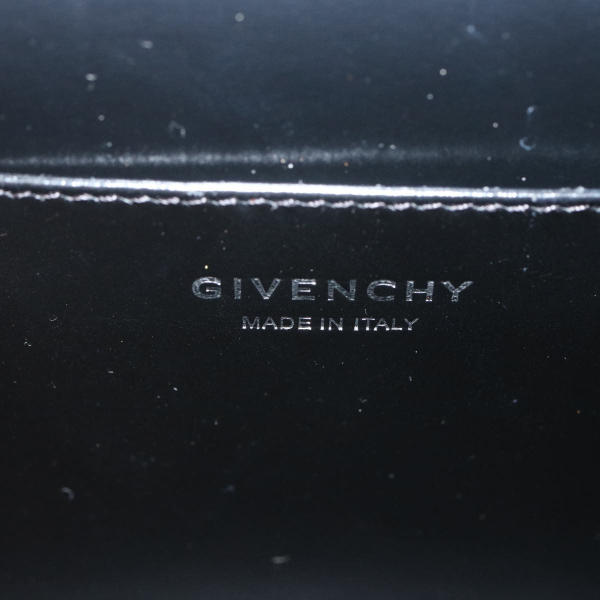 Givenchy 4G Shoulder Bag Leather Black Leather Shoulder Bag Bag (Pre-Owned)