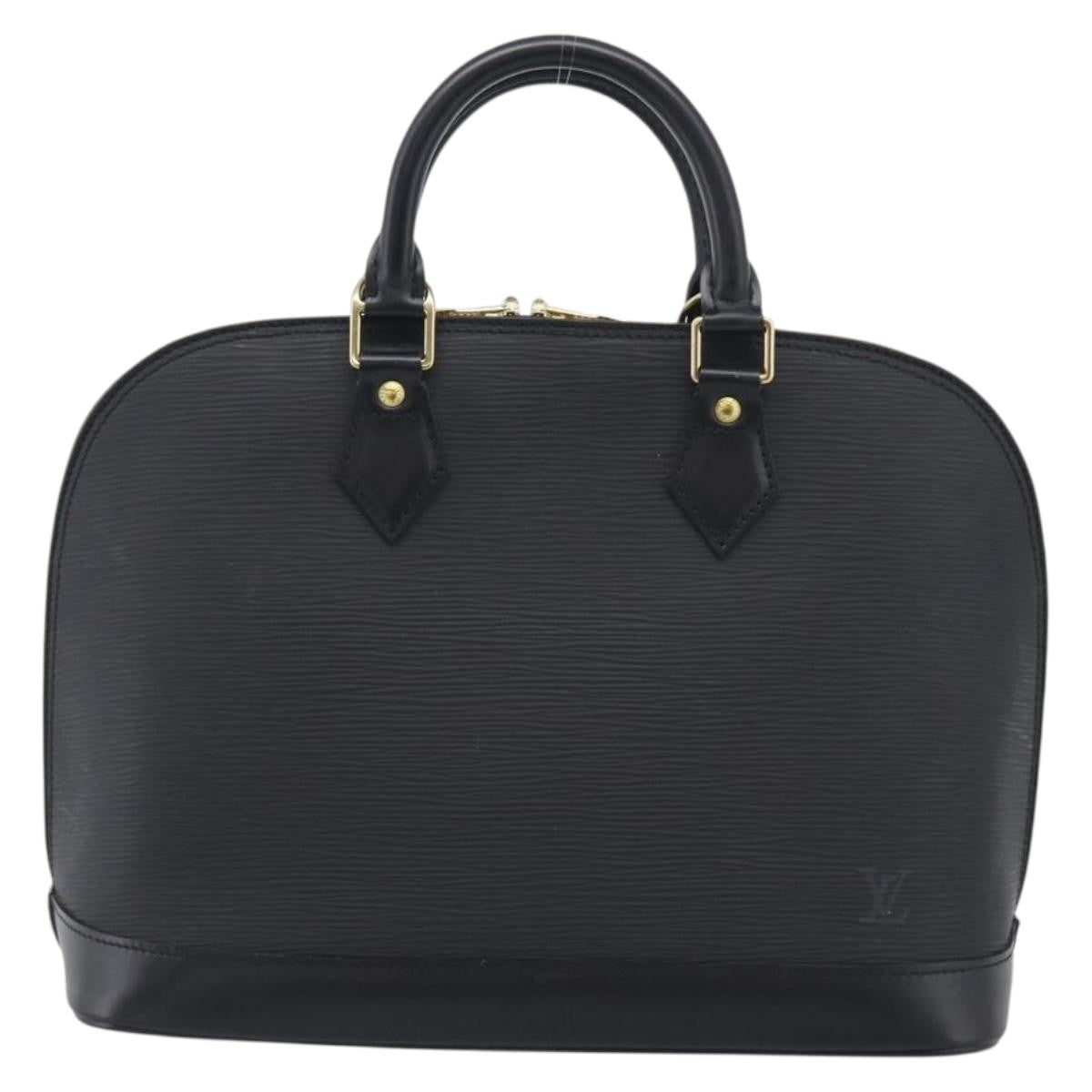 Louis Vuitton Alma Epi Leather Black Leather Handbag (Pre-Owned)