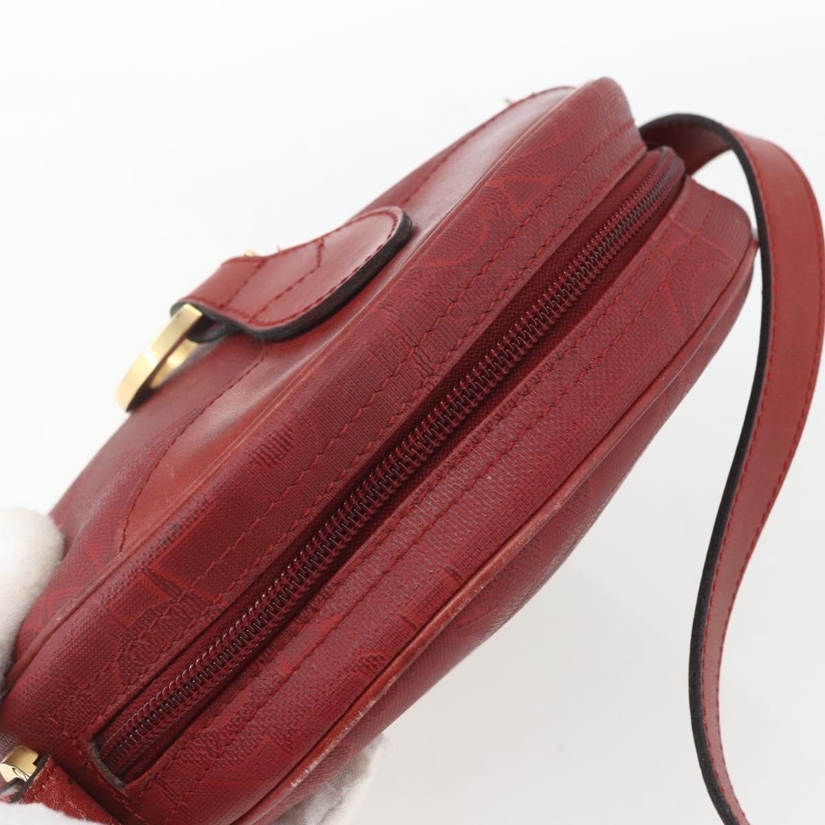 Christian Dior Vintage Trotter Canvas Red Canvas Shoulder Bag Bag (Pre-Owned)