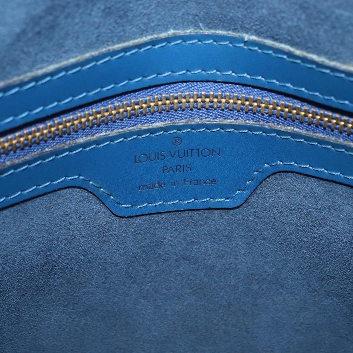 Louis Vuitton Lussac Epi Leather Blue Leather Handbag (Pre-Owned)