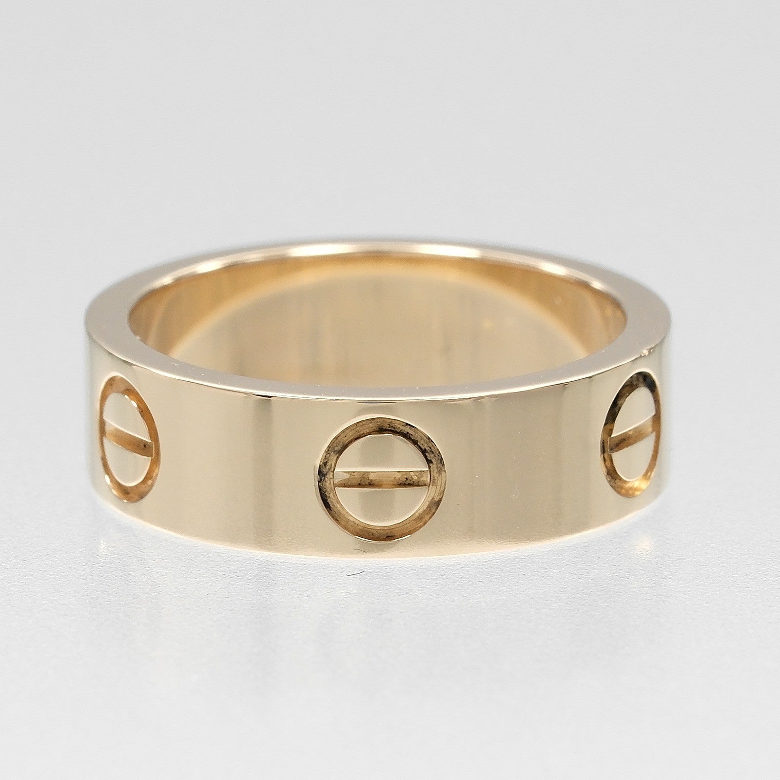 Cartier Love Wedding Band 18K Yellow Gold Gold Yellow_Gold Ring Jewelry (Pre-Owned)