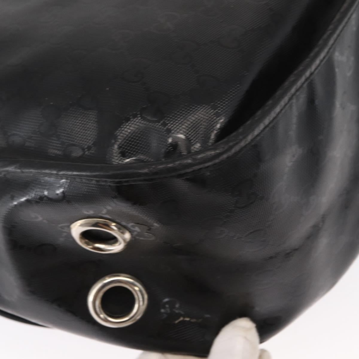 Gucci 500 Web Double Buckle Messenger Gg Imprime Black Canvas Shoulder Bag Bag (Pre-Owned)