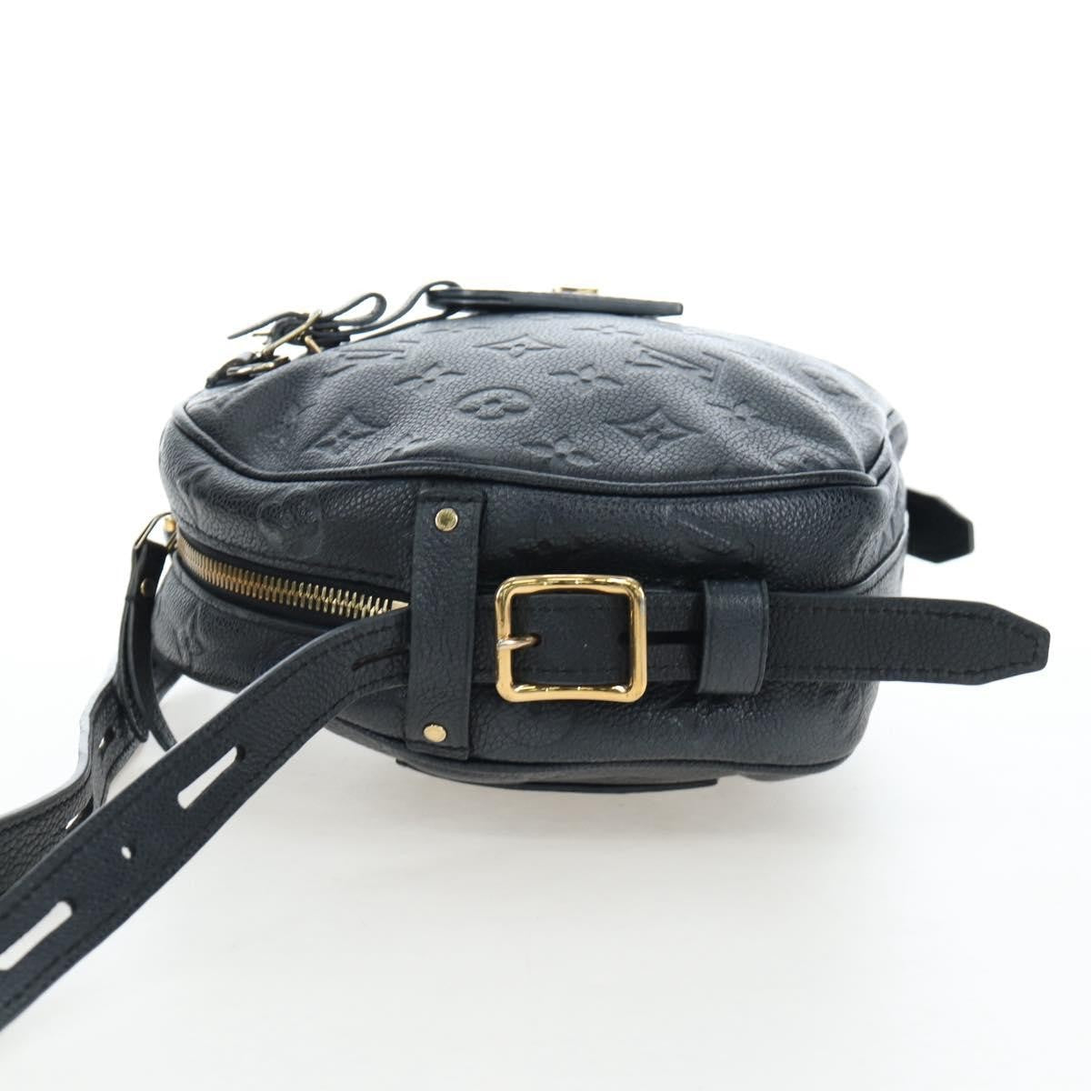 Louis Vuitton Boite Chapeau Souple Monogram Empreinte Leather Black Leather Shoulder Bag Bag (Pre-Owned)
