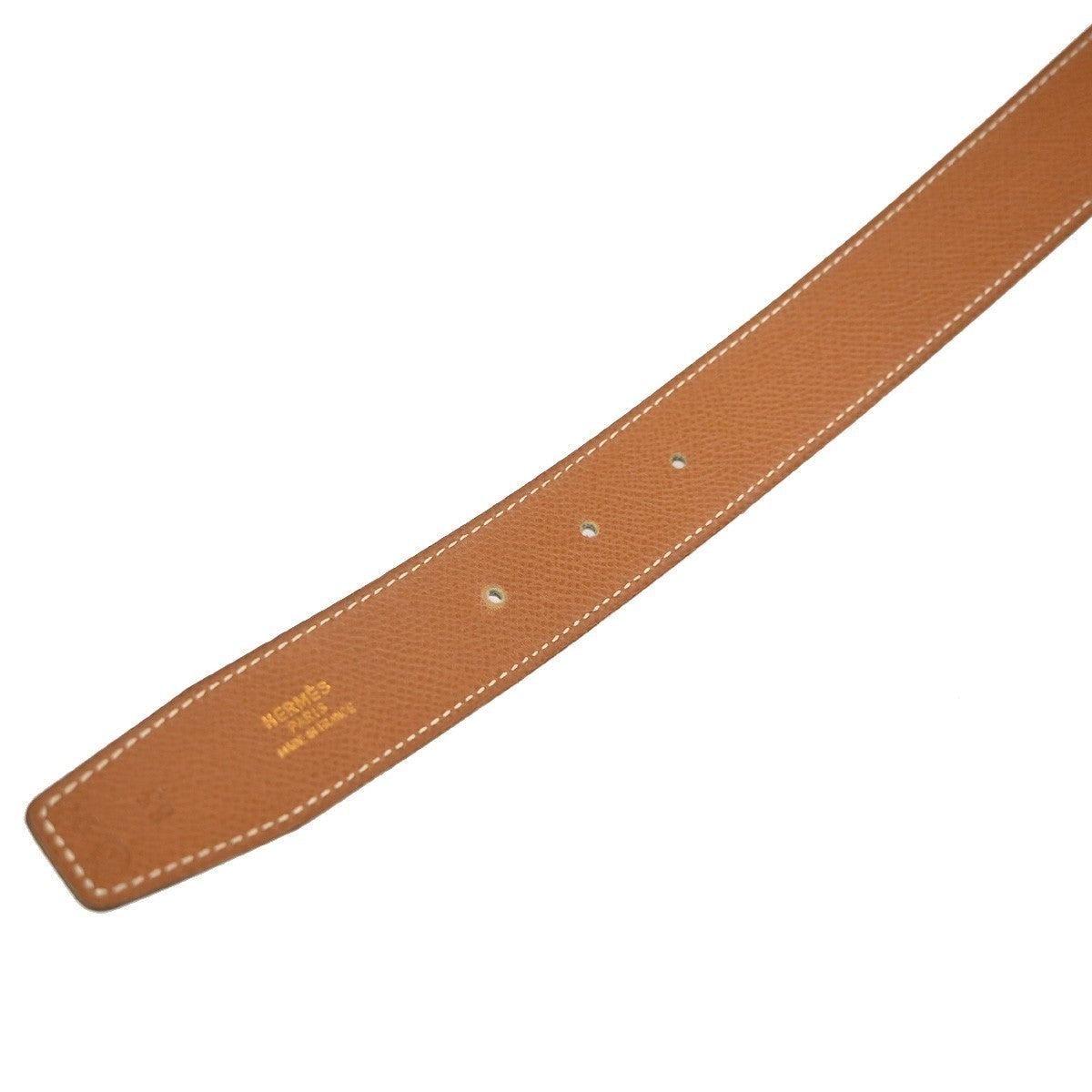 Hermes Constance Reversible Belt Leather Black Leather Belts Accessory (Pre-Owned)