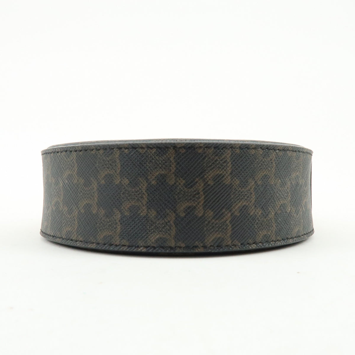Celine Round Purse On Strap Triomphe Coated Canvas Brown Canvas Crossbody Bag Bag (Pre-Owned)