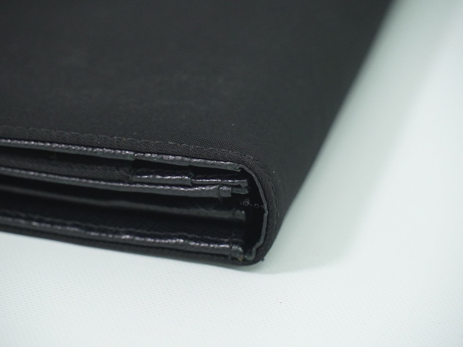 Prada Continental Tessuto Black Nylon Wallets Accessory (Pre-Owned)