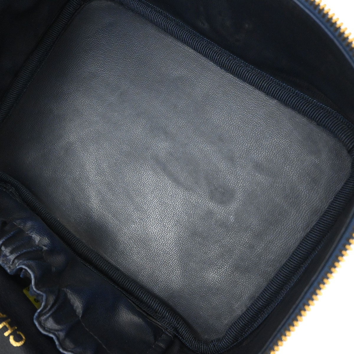 Chanel Vintage Timeless Cosmetic Case Denim Blue Denim_Jeans Handbag (Pre-Owned)