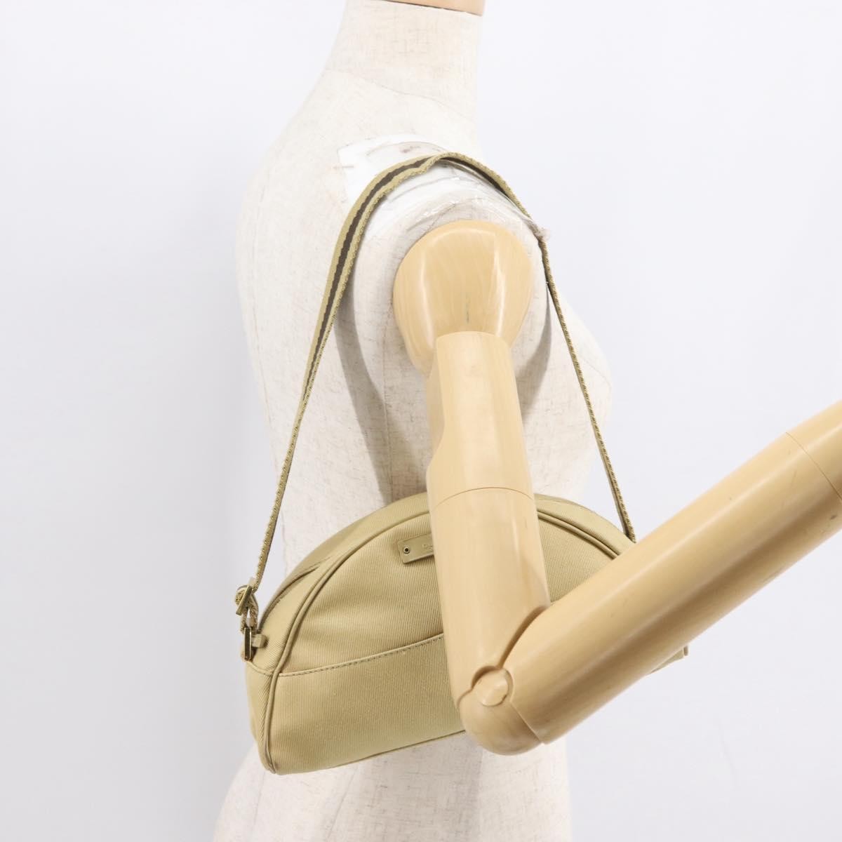 Gucci Vintage Canvas Beige Canvas Shoulder Bag Bag (Pre-Owned)