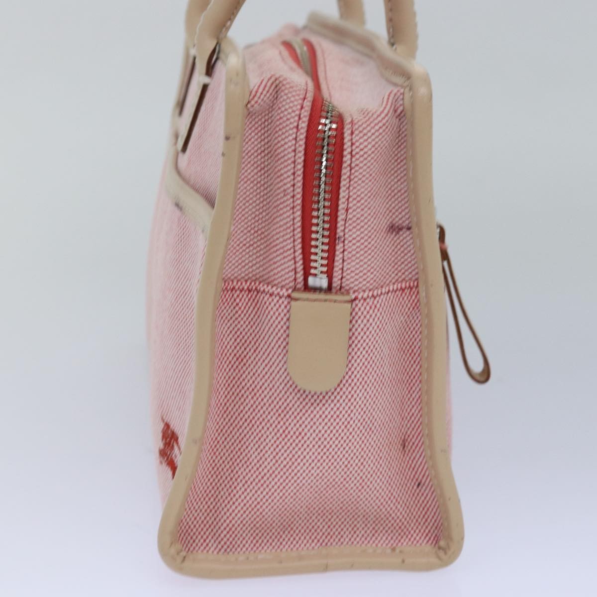 Burberry Blue Label Canvas Pink Canvas Handbag (Pre-Owned)