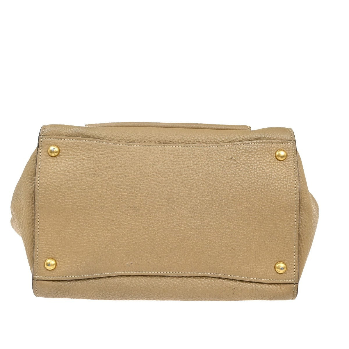 Prada Front Pocket Wing Convertible Vitello Daino Beige Leather Tote Bag Bag (Pre-Owned)
