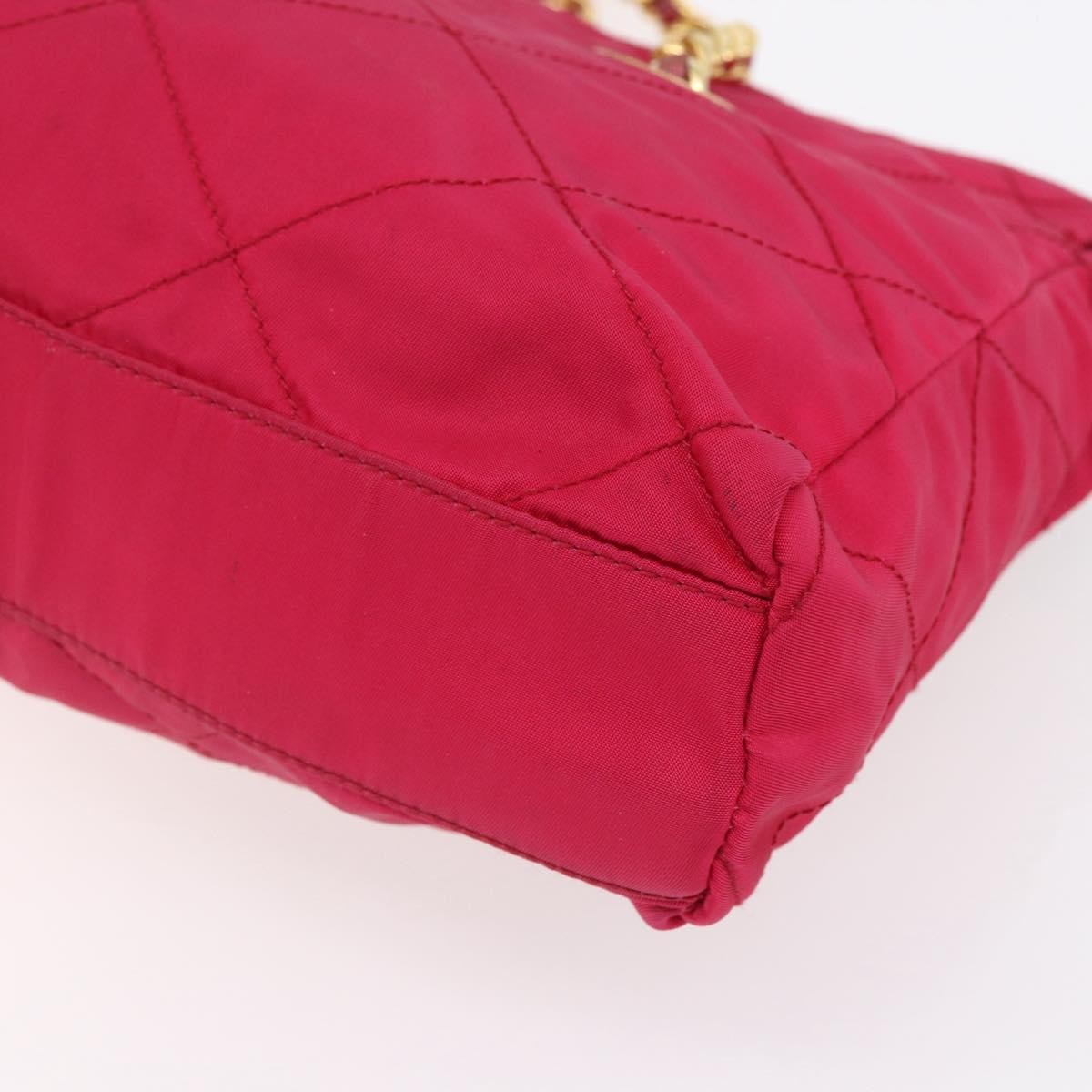 Prada Re-Edition 1995 Chain Tote Quilted Re-Nylon Pink Nylon Shoulder Bag Bag (Pre-Owned)