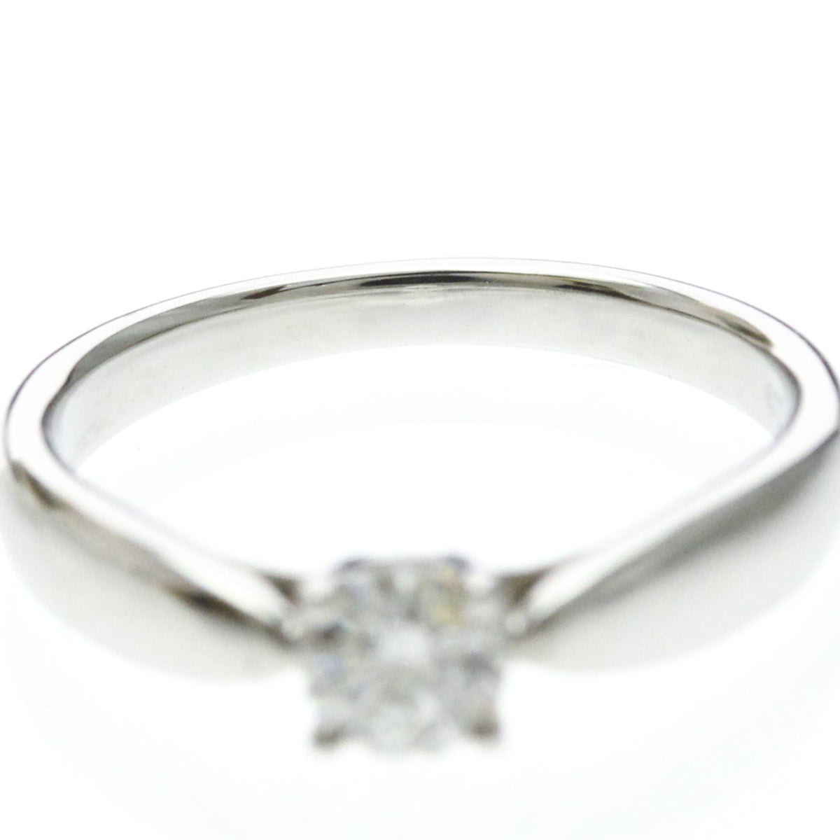 Tiffany & Co. Harmony Solitaire Platinum And Pave Diamonds With Rbc Diamond G/Vs1 Silver Platinum Ring Jewelry (Pre-Owned)