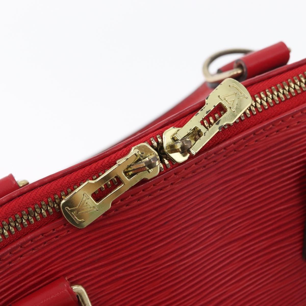 Louis Vuitton Alma Epi Leather Red Leather Handbag (Pre-Owned)